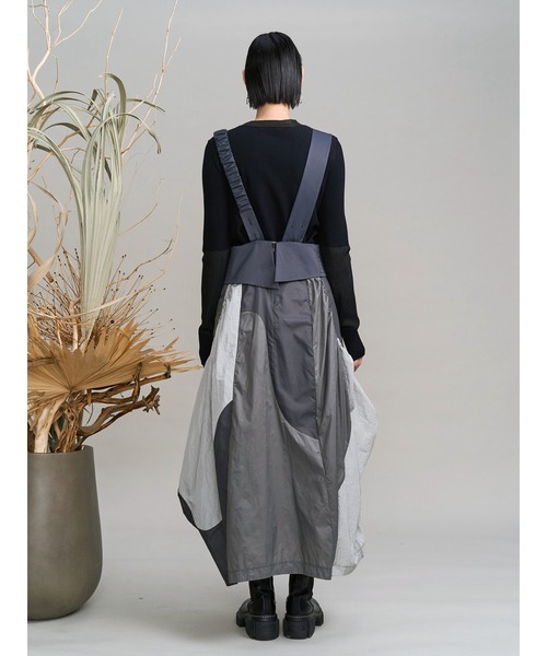 UN3D.(アンスリード)の「SHEER DOCKING COLOR BLOCK KT / シアードッキングカラーブロックニット(ニット/セーター・レディース・ライム/オレンジ/ブラック・36/38)」の11枚目の写真