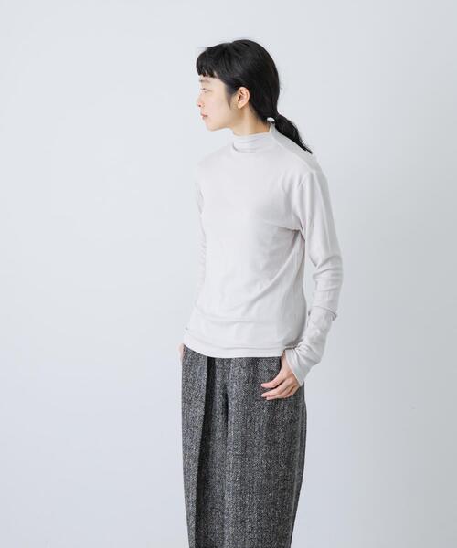 ボトルネックソフトリブカットソー（Tシャツ/カットソー）｜かぐれ