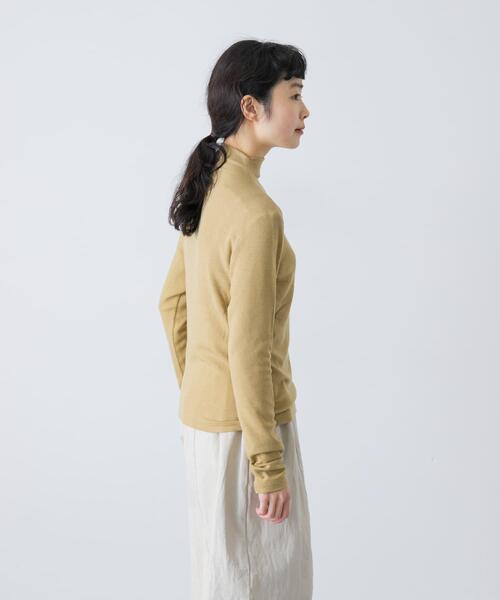 かぐれ（カグレ）の「ボトルネックソフトリブカットソー（Tシャツ/カットソー・レディース・ブラック/イエロー/ライトグレー・FREE）」の22枚目の写真