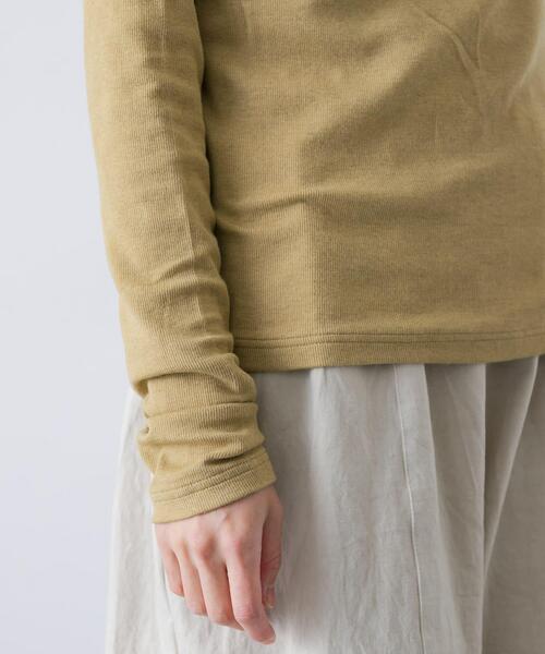 かぐれ（カグレ）の「ボトルネックソフトリブカットソー（Tシャツ/カットソー・レディース・ブラック/イエロー/ライトグレー・FREE）」の15枚目の写真