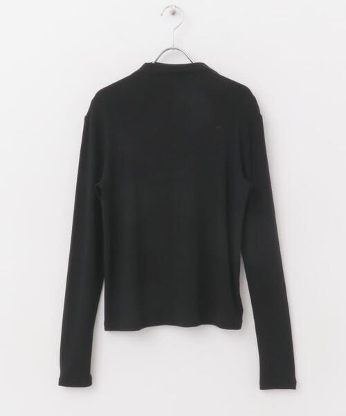 かぐれ（カグレ）の「ボトルネックソフトリブカットソー（Tシャツ/カットソー・レディース・ブラック/イエロー/ライトグレー・FREE）」の5枚目の写真