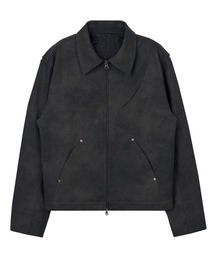 MOO（エムオーオー）の「ウェーブフォックスレザーシングルジャケット - ブラック（ライダースジャケット）」