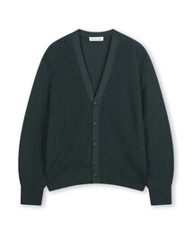 LOW GAUGE BULKY SHORT CARDIGAN GREEN