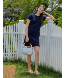 LACE TERRY ONE-PIECE_NAVY