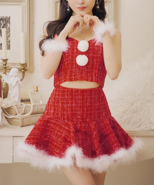 セットアップフレアミニサンタ【サンタコス 5点セット】（コスチューム