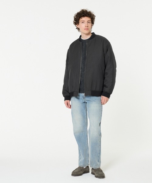 coca（coca）（コカ）の「きれいめMA-1（MA-1・メンズ・ブラック・L/M/XL）」の2枚目の写真