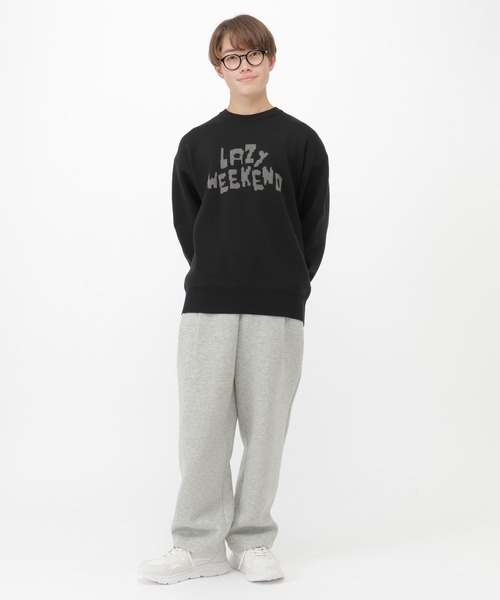 GLOBAL WORK（グローバルワーク）の「レタリングニット/AND YUA ANY/599699（ニット/セーター・キッズ・ブラック/グレイッシュベージュ・FREE）」の17枚目の写真