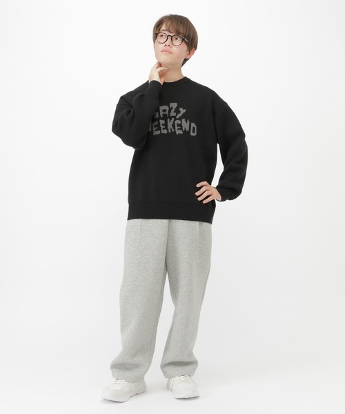 GLOBAL WORK（グローバルワーク）の「レタリングニット/AND YUA ANY/599699（ニット/セーター・キッズ・ブラック/グレイッシュベージュ・FREE）」の18枚目の写真