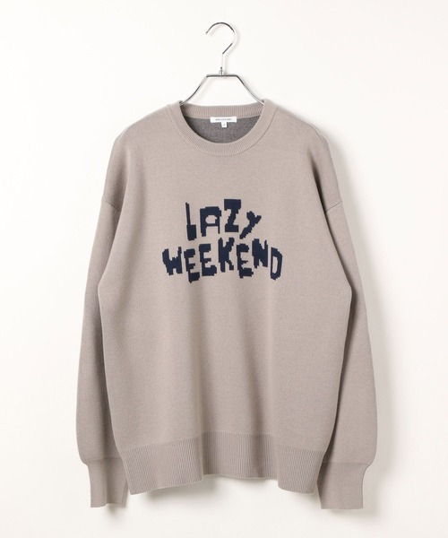 GLOBAL WORK（グローバルワーク）の「レタリングニット/AND YUA ANY/599699（ニット/セーター・キッズ・ブラック/グレイッシュベージュ・FREE）」の8枚目の写真