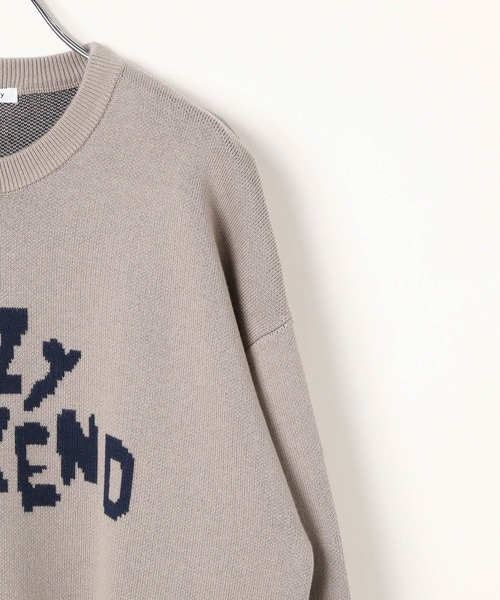GLOBAL WORK（グローバルワーク）の「レタリングニット/AND YUA ANY/599699（ニット/セーター・キッズ・ブラック/グレイッシュベージュ・FREE）」の10枚目の写真