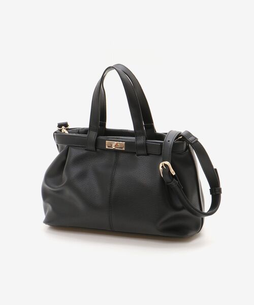 le.coeur blanc（ルクールブラン）の「ベルトデザイントートバッグ（トートバッグ・レディース・ミント/ブラック・FREE）」の3枚目の写真