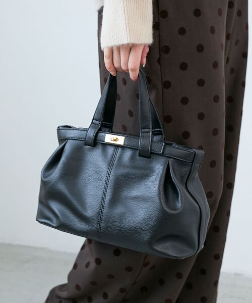 le.coeur blanc（ルクールブラン）の「ベルトデザイントートバッグ（トートバッグ・レディース・ミント/ブラック・FREE）」の4枚目の写真