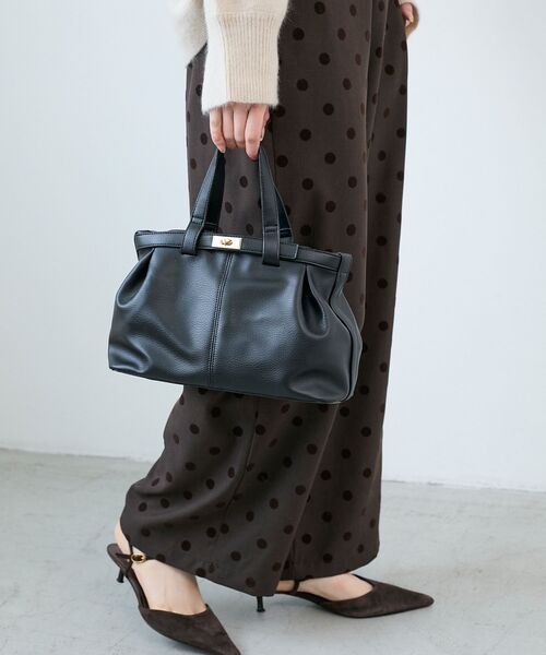 le.coeur blanc（ルクールブラン）の「ベルトデザイントートバッグ（トートバッグ・レディース・ミント/ブラック・FREE）」の6枚目の写真