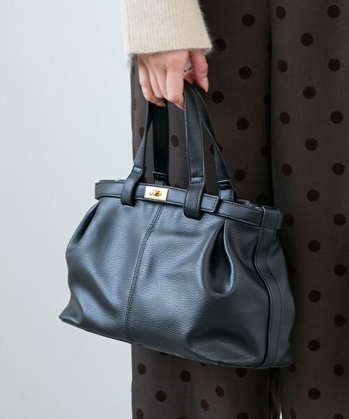le.coeur blanc（ルクールブラン）の「ベルトデザイントートバッグ（トートバッグ・レディース・ミント/ブラック・FREE）」の7枚目の写真