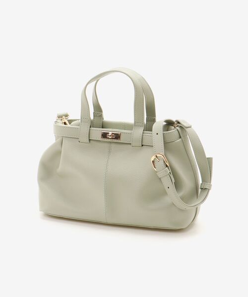 le.coeur blanc（ルクールブラン）の「ベルトデザイントートバッグ（トートバッグ・レディース・ミント/ブラック・FREE）」の9枚目の写真