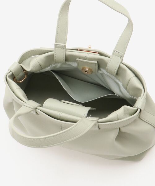 le.coeur blanc（ルクールブラン）の「ベルトデザイントートバッグ（トートバッグ・レディース・ミント/ブラック・FREE）」の20枚目の写真