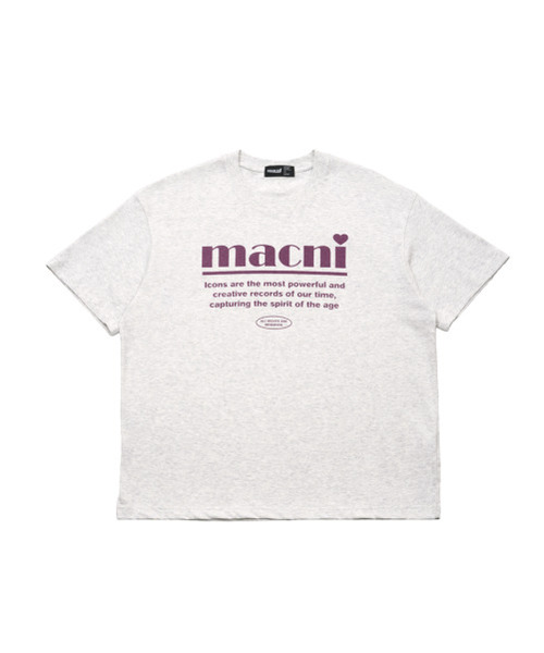 MACNI(マクニ)の「SPIRIT LOGO T-SHIRT_LIGHT MELANGE(Tシャツ/カットソー・レディース・その他・FREE)」の3枚目の写真