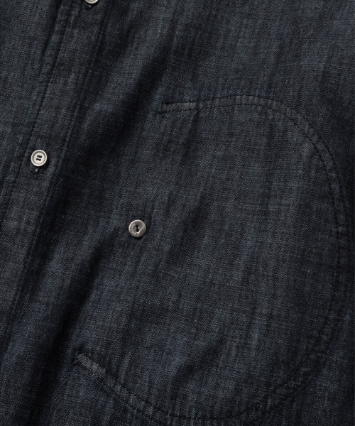 NONBLANK(ノンブランク)の「ウォッシングスラブデニムシャツ_BLACK(シャツ/ブラウス・メンズ・ブラック・MEDIUM/LARGE/X-LARGE)」の5枚目の写真