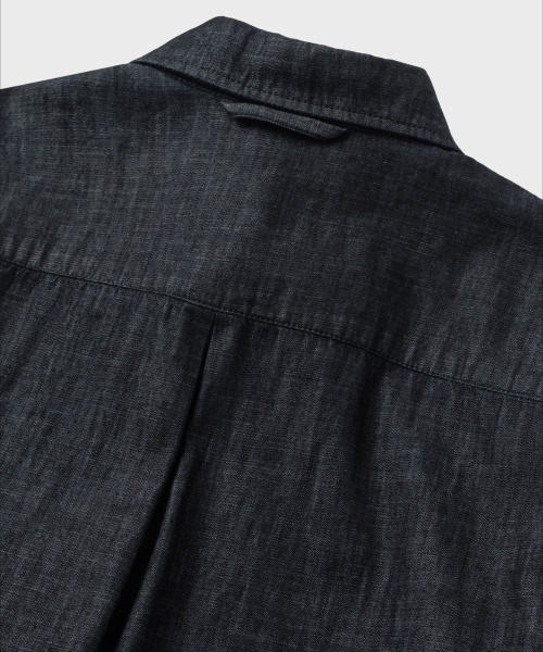 NONBLANK(ノンブランク)の「ウォッシングスラブデニムシャツ_BLACK(シャツ/ブラウス・メンズ・ブラック・MEDIUM/LARGE/X-LARGE)」の7枚目の写真