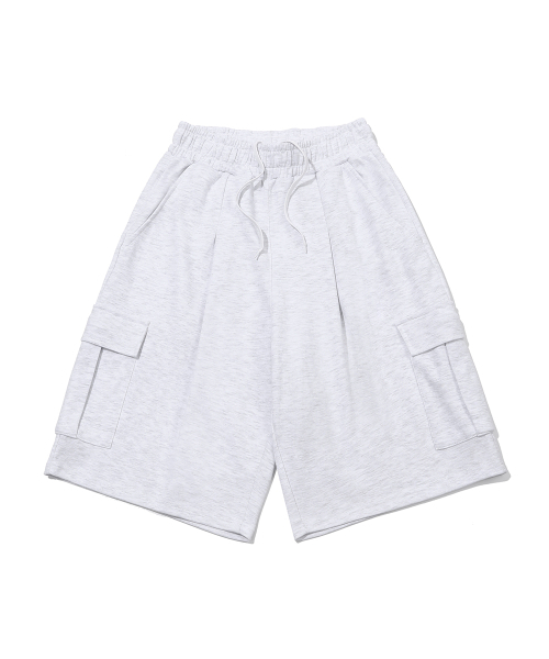 CHAMBROS（チャンブロス）の「カーゴポケットワンタックバミューダスウェットショートパンツ[ホワイトメランジ]（その他パンツ・レディース・その他・MEDIUM/LARGE/X-LARGE）」の8枚目の写真