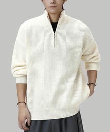 TOBEE | 【TOBEE】オーバーサイズ ハーフジップ ニットセーター(ニット/セーター)