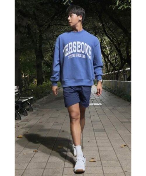 VERSE ONE(バースワン)の「ARCH LOGO CREWNECK SWEATSHIRTS INDIGO BLUE(スウェット・レディース・その他・LARGE/MEDIUM/SMALL)」の6枚目の写真