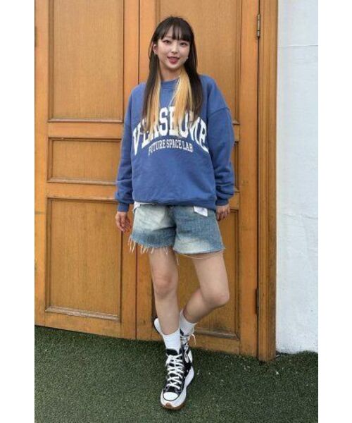 VERSE ONE(バースワン)の「ARCH LOGO CREWNECK SWEATSHIRTS INDIGO BLUE(スウェット・レディース・その他・LARGE/MEDIUM/SMALL)」の11枚目の写真
