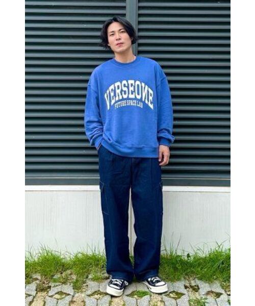 VERSE ONE(バースワン)の「ARCH LOGO CREWNECK SWEATSHIRTS INDIGO BLUE(スウェット・レディース・その他・LARGE/MEDIUM/SMALL)」の18枚目の写真