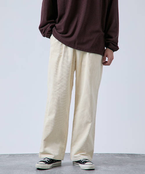 B.C STOCK（ベーセーストック）の「《追加》コーデュロイ スリーピングパンツ（その他パンツ・メンズ・ブラック/ホワイト/ブラウン/ボルドー/ベージュ/ネイビー/ブルー系その他・FREE）」の13枚目の写真