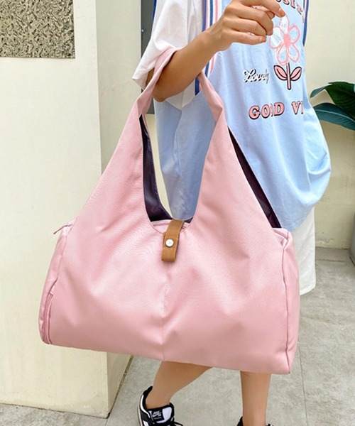 VIBGYOR(ヴィブジョー)の「LESRIRE/ジム フィットネス 旅行 トラベル 大容量 バッグ L9231(ボストンバッグ・レディース・ベージュ/パープル/ネイビー/グレー/ブラック/カーキ/ピンク・FREE)」の7枚目の写真