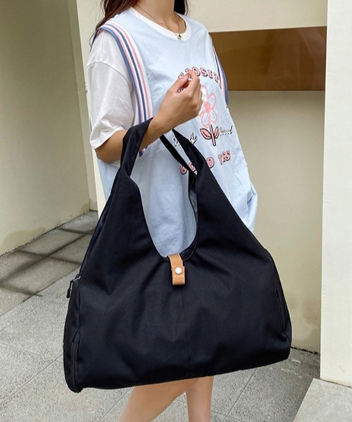 VIBGYOR(ヴィブジョー)の「LESRIRE/ジム フィットネス 旅行 トラベル 大容量 バッグ L9231(ボストンバッグ・レディース・ベージュ/パープル/ネイビー/グレー/ブラック/カーキ/ピンク・FREE)」の3枚目の写真