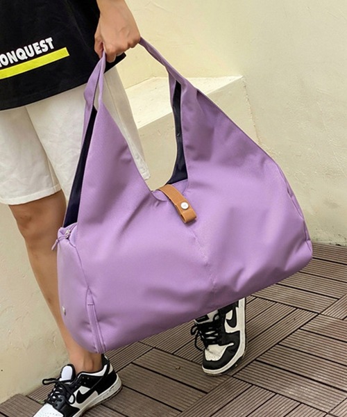VIBGYOR(ヴィブジョー)の「LESRIRE/ジム フィットネス 旅行 トラベル 大容量 バッグ L9231(ボストンバッグ・レディース・ベージュ/パープル/ネイビー/グレー/ブラック/カーキ/ピンク・FREE)」の19枚目の写真