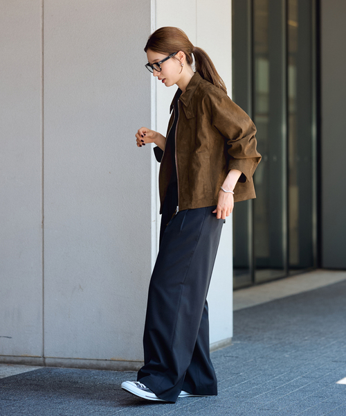 FRAMeWORK（フレームワーク）の「≪追加≫フェイクスエードブルゾン（その他アウター・レディース・ブラウン・FREE）」の22枚目の写真