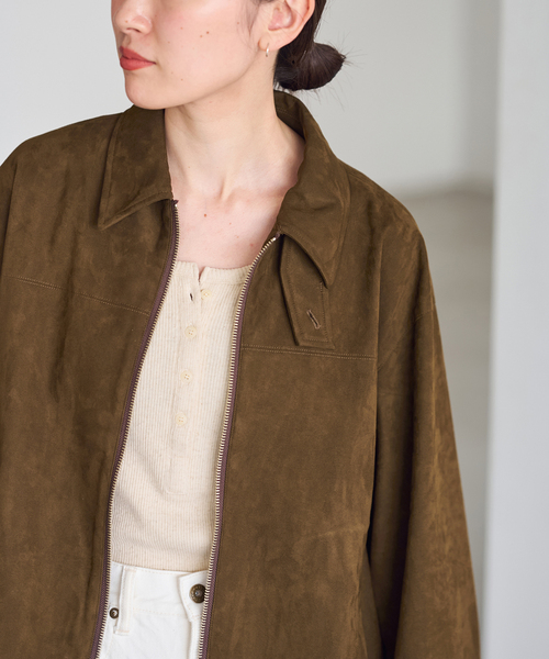 FRAMeWORK（フレームワーク）の「≪追加≫フェイクスエードブルゾン（その他アウター・レディース・ブラウン・FREE）」の6枚目の写真