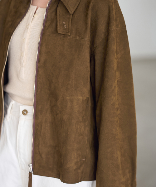 FRAMeWORK（フレームワーク）の「≪追加≫フェイクスエードブルゾン（その他アウター・レディース・ブラウン・FREE）」の7枚目の写真