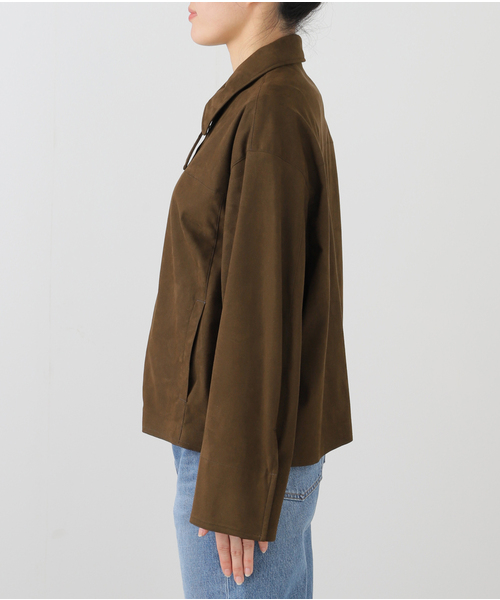 FRAMeWORK（フレームワーク）の「≪追加≫フェイクスエードブルゾン（その他アウター・レディース・ブラウン・FREE）」の9枚目の写真