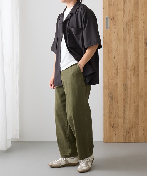 WILD THINGS(ワイルドシングス)の「【WILD THINGS】OPEN COLLAR POCKET SHIRT / WT26041AD(シャツ/ブラウス・メンズ・グレー/ブラック・M/S/XL/L)」の7枚目の写真