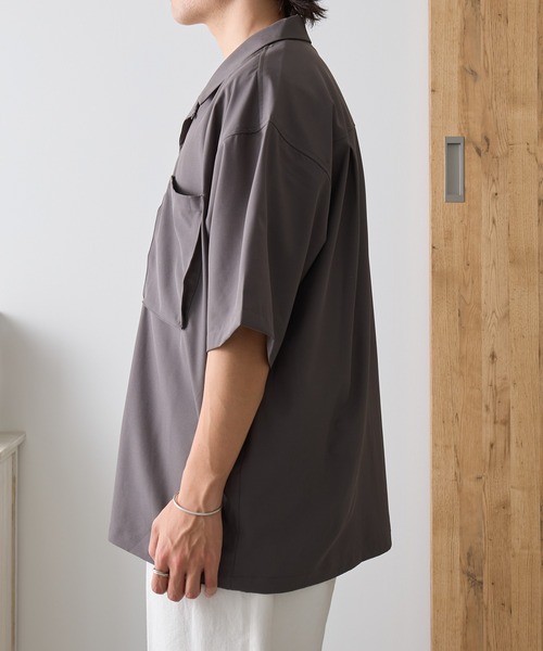 WILD THINGS(ワイルドシングス)の「【WILD THINGS】OPEN COLLAR POCKET SHIRT / WT26041AD(シャツ/ブラウス・メンズ・グレー/ブラック・M/S/XL/L)」の21枚目の写真