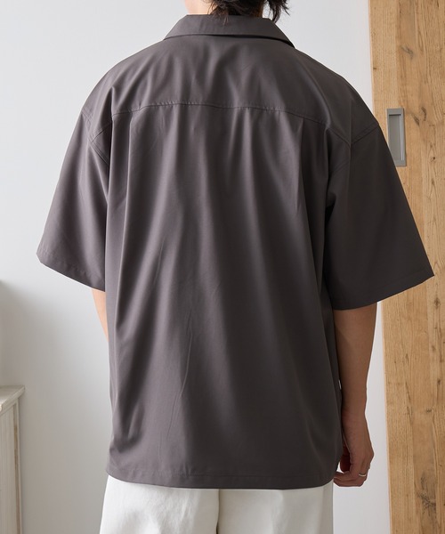 WILD THINGS(ワイルドシングス)の「【WILD THINGS】OPEN COLLAR POCKET SHIRT / WT26041AD(シャツ/ブラウス・メンズ・グレー/ブラック・M/S/XL/L)」の20枚目の写真