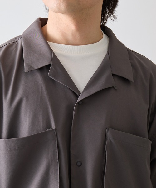 WILD THINGS(ワイルドシングス)の「【WILD THINGS】OPEN COLLAR POCKET SHIRT / WT26041AD(シャツ/ブラウス・メンズ・グレー/ブラック・M/S/XL/L)」の16枚目の写真