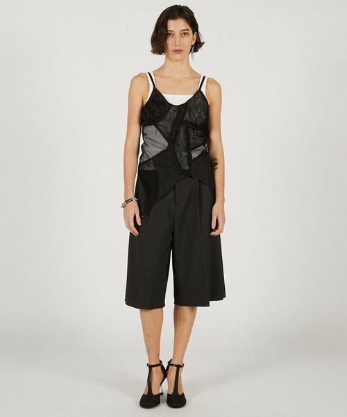 PRANK PROJECT（プランクプロジェクト）の「【2026Spring Pre-Order】ランジェリーコラージュトップ / Lingerie Collage Top（キャミソール・レディース・ブラック/アイボリー・FREE）」の14枚目の写真