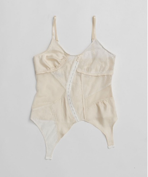 PRANK PROJECT（プランクプロジェクト）の「【2026Spring Pre-Order】ランジェリーコラージュトップ / Lingerie Collage Top（キャミソール・レディース・ブラック/アイボリー・FREE）」の12枚目の写真