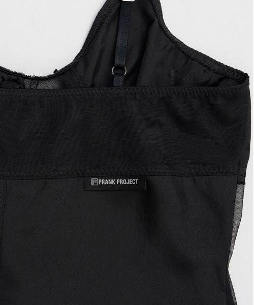 PRANK PROJECT（プランクプロジェクト）の「【2026Spring Pre-Order】ランジェリーコラージュトップ / Lingerie Collage Top（キャミソール・レディース・ブラック/アイボリー・FREE）」の10枚目の写真