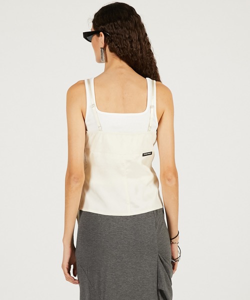 PRANK PROJECT（プランクプロジェクト）の「【2026Spring Pre-Order】ランジェリーコラージュトップ / Lingerie Collage Top（キャミソール・レディース・ブラック/アイボリー・FREE）」の18枚目の写真