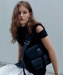 CHRISTINE PROJECT（クリスティンプロジェクト）の「POST NYLON POCKET BAG(BLACK PEPPER)（メッセンジャーバッグ・レディース）」