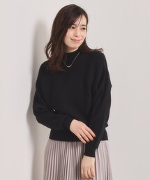 【手洗い可】リブドルマンハイネックニット