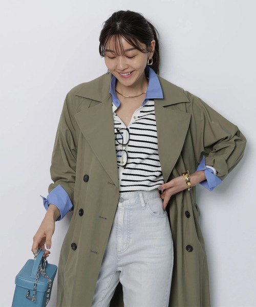 JUSGLITTY(ジャスグリッティー)の「配色シャツカラー長袖ニット(ニット/セーター・レディース・グレイッシュベージュ/ライトイエロー/ブラック系その他/ネイビー・2)」の22枚目の写真