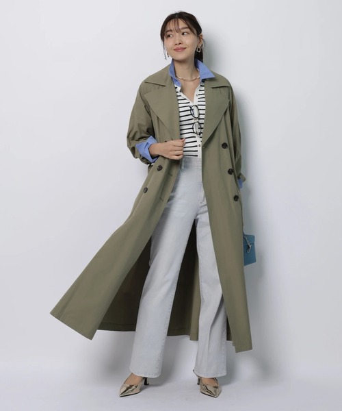 配色シャツカラー長袖ニット（ニット/セーター）｜JUSGLITTY（ジャス