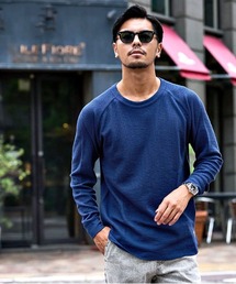 『JEMORGAN LONG JOHNS/ジェーイーモーガンロングジョーンズ』CVCワッフルフルラグラン長袖Tシャツ【+】