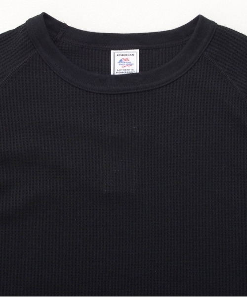 SILVER BULLET(シルバーバレット)の「『JEMORGAN LONG JOHNS/ジェーイーモーガンロングジョーンズ』CVCワッフルフルラグラン長袖Tシャツ【+】(Tシャツ/カットソー・メンズ・ダークベージュ/ブラック/杢グレー/ネイビー/ホワイト・XL/L/M)」の21枚目の写真